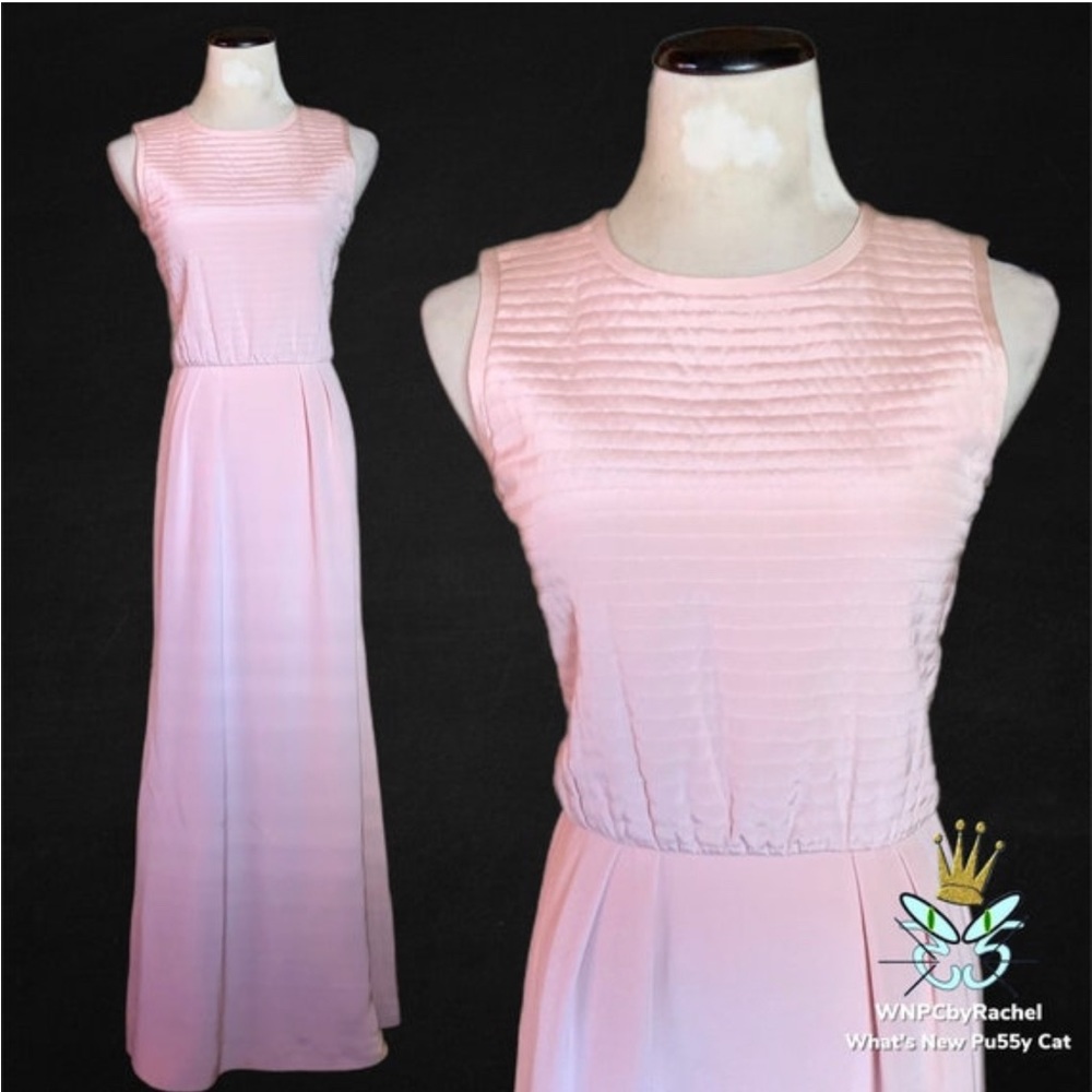 Vintage 1980s Oscar De La Renta Petal Pink Gown, Size 6
